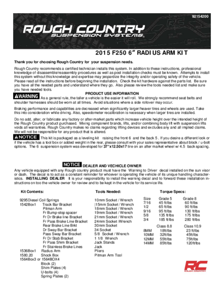 Installation Manual